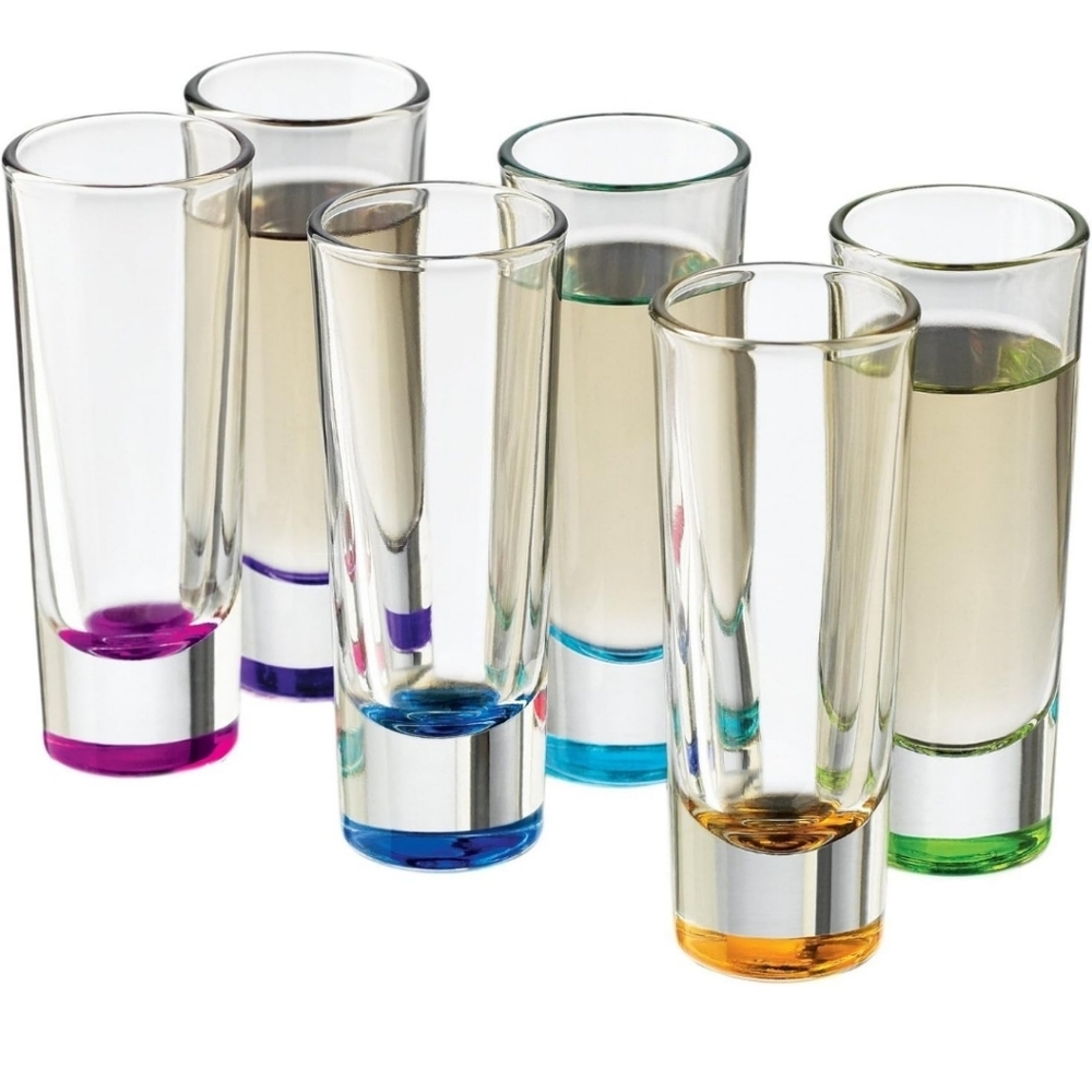 Pier 1 Imports 6-Piece Colors Shot Glass Set Glasses